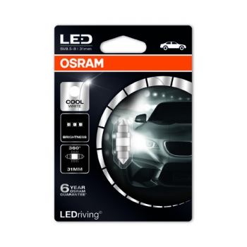 (C5W) Osram LED Premium Cool White 31mm