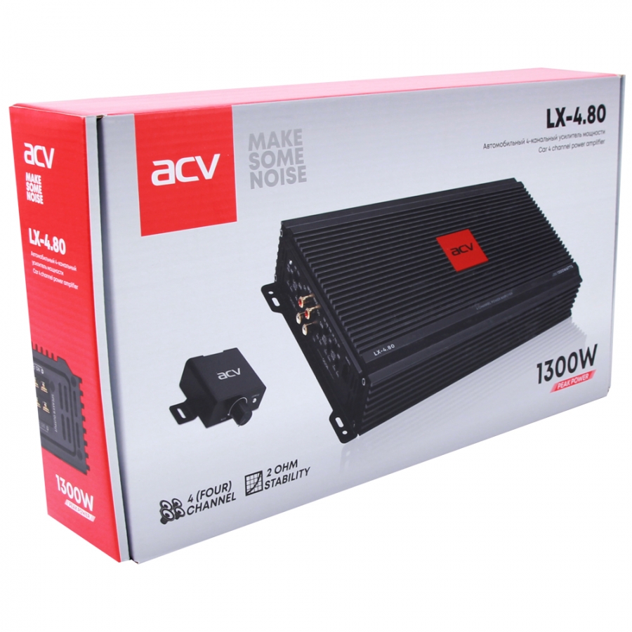 ACV LX-4.80 — усилитель 4-канальный — Car Stereo — Купить автозвук ...