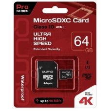 MicroSDXC Card Qumo 64 Гб UHS-I Class 3
