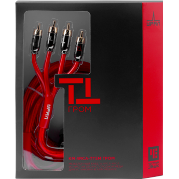 Кабель межблочный URAL КМ 4RCA-TT5M ГРОМ