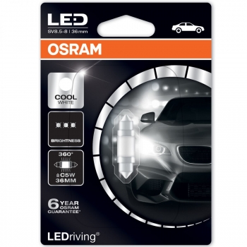 (C5W) Osram LEDriving Cool White 36mm