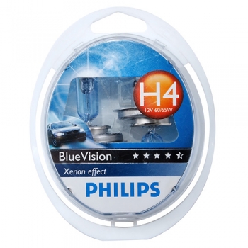 H4(60/55) PHILIPS  BLUE VISION ULTRA Арт.P-12342BV