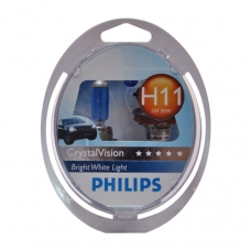 H11(55) PHILIPS CRYSTAL VISION 4300k  P-12362CV2+W5W